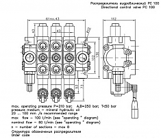 ГИДРОРАСПРЕДЕЛИТЕЛЬ 6РС100-N2A1A1(JU+3)/A1A1/A1A1(JU+3)T2GKz1